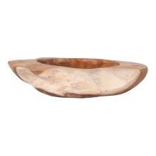 Dekoschale >Rio< in Teak, Massivholz - 40x12x40cm (BxHxT)