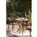 Gartenstuhl >Canari< (2er-Set) in Natur / Schwarz - 57x78x60 (BxHxT)