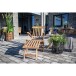 Gartenlounge-Sessel >Arrecife< in Teak, Massivholz - 60x95x150cm (BxHxT)