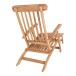 Gartenlounge-Sessel >Arrecife< in Teak, Massivholz - 60x95x150cm (BxHxT)