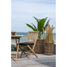 Gartenstuhl >Toledo< (2er-Set) in Teak, Massivholz - 46x89x62cm (BxHxT)