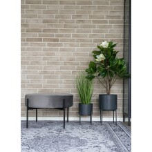 Teppich >Havanna< in Schwarz und weiß, Chenille-Polyester - 160x1x230cm (BxHxT)