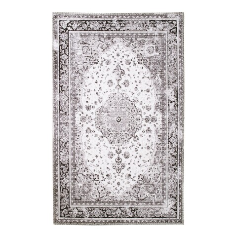 Teppich >Havanna< in Schwarz und weiß, Chenille-Polyester - 200x1x300cm (BxHxT)