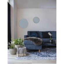 Teppich >Havanna< in Blau, Chenille-Polyester - 160x1x230cm (BxHxT)