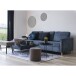 Teppich >Havanna< in Blau, Chenille-Polyester - 160x1x230cm (BxHxT)