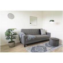 Teppich >Havanna< in Blau, Chenille-Polyester - 80x1x200cm (BxHxT)