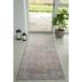 Teppich >Havanna< in Blau / Orange, Chenille-Polyester - 80x1x200cm (BxHxT)