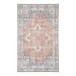 Fußmatte >Havanna< in Blau / Orange, Chenille-Polyester - 50x1x80cm (BxHxT)