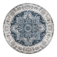 Teppich >Havanna< in Blau, Chenille-Polyester -...