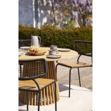 Teppich >Menorca< in Beige, PET Recycelter Kunststoff - 180x1x180cm (BxHxT)