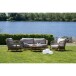 Gartentisch >Terracina< in Akazie, Massivholz, Terrazzo - 84,5x38,5x84,5 (BxHxT)