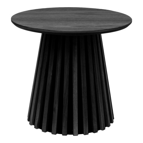 Beistelltisch >Osaka< in Eiche schwarz, furniert, MDF - 45x50cm (HxD)