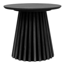 Beistelltisch >Osaka< in Eiche schwarz, furniert, MDF - 45x50cm (HxD)