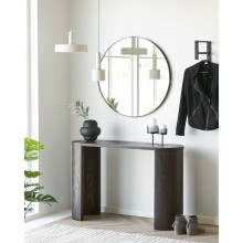 Konsolentisch >Bibione< in Dunkelbraun, MDF, Dekor...