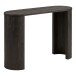 Konsolentisch >Bibione< in Dunkelbraun, MDF, Dekor - 38x75x114cm (BxHxT)