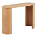 Konsolentisch >Bibione< in Eiche, MDF, Dekor - 38x75x114cm (BxHxT)