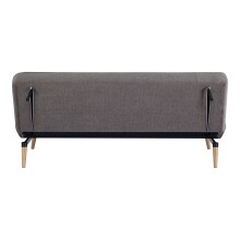 Schlafsofa >Swan< in Braun, 100% Polyester - 83x186cm (HxT)