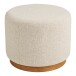 Pouf >Daisy< in Sand, 100% Polyester, Kiefer - 41x50cm (HxD)