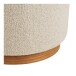Pouf >Daisy< in Sand, 100% Polyester, Kiefer - 41x50cm (HxD)