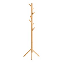 Garderobenständer >Wanaka< in Bambus, Massivholz - 50x163x50cm (BxHxT)