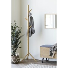 Garderobenständer >Wanaka< in Bambus, Massivholz - 50x163x50cm (BxHxT)