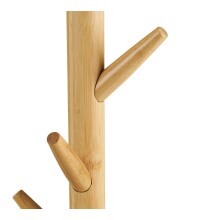 Garderobenständer >Wanaka< in Bambus, Massivholz - 50x163x50cm (BxHxT)