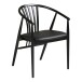 Esszimmerstuhl >Agustin< (1 stk) in Schwarz, Buchenholz, PU - 57x78x54cm (BxHxT)