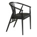 Esszimmerstuhl >Agustin< (1 stk) in Schwarz, Buchenholz, PU - 57x78x54cm (BxHxT)