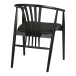 Esszimmerstuhl >Agustin< (1 stk) in Schwarz, Buchenholz, PU - 57x78x54cm (BxHxT)