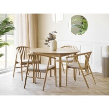Esszimmerstuhl >Agustin< (1 stk) in Eiche natur, Massivholz - 57x78x54cm (BxHxT)