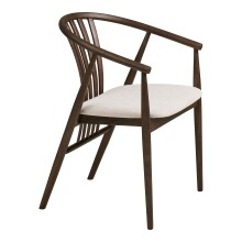 Esszimmerstuhl >Agustin< (1 stk) in Eiche geräuchert - 57x78x54 (BxHxT)