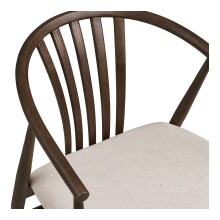 Esszimmerstuhl >Agustin< (1 stk) in Eiche geräuchert - 57x78x54 (BxHxT)