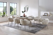 Armlehnstuhl >Pina< (2er Set) in beige, creme - 70x78x63 (BxHxT)