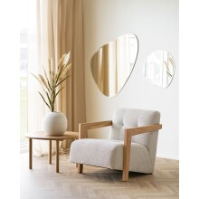 Couchtisch >Jena< in Eiche, Massivholz - 40x70cm (HxD)