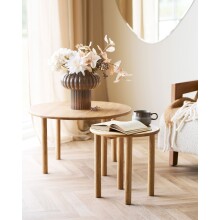 Beistelltisch >Jena< in Eiche, Massivholz - 40x40cm (HxD)