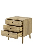 Garderoben-Set >Anacortes< (2-teilig) Paneel + Kommode, in Eiche - 42x180x35 (BxHxT)