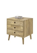 Garderoben-Set >Anacortes< (2-teilig) Paneel + Kommode, in Eiche - 42x180x35 (BxHxT)