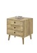 Garderoben-Set >Anacortes< (2-teilig) Paneel + Kommode, in Eiche - 42x180x35 (BxHxT)