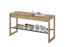 Garderoben-Set >BANTRY< (4-teilig) Eiche / schwarz - 150x190x30cm (BxHxT)