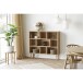 Mehrzweckregal >Oshawa< in Eiche, MDF, furniert - 112x104,5x30cm (BxHxT)