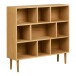 Mehrzweckregal >Oshawa< in Eiche, MDF, furniert - 112x104,5x30cm (BxHxT)