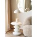 Beistelltisch >Blackburn< in Weiss / creme - 36x45,5x36x36 (BxHxTxD)