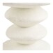 Beistelltisch >Blackburn< in Weiss / creme - 36x45,5x36x36 (BxHxTxD)