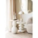 Beistelltisch >Blackburn< in Weiss / creme - 36x45,5x36x36 (BxHxTxD)