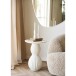 Beistelltisch >Newtown< in Weiss / creme, Zement / Glasfaser - 40x55x40 (BxHxT)