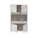 Wohnzimmer-Set >VANYA< (2-tlg.) in Kaschmir / Velho Weiß - 78x134x33 (BxHxT)
