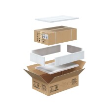 Waschtisch-Set >LEA< (2-tlg.) inkl. Waschbecken, Eiche Dekor / Anthrazit - 80x86x45 (BxHxT)
