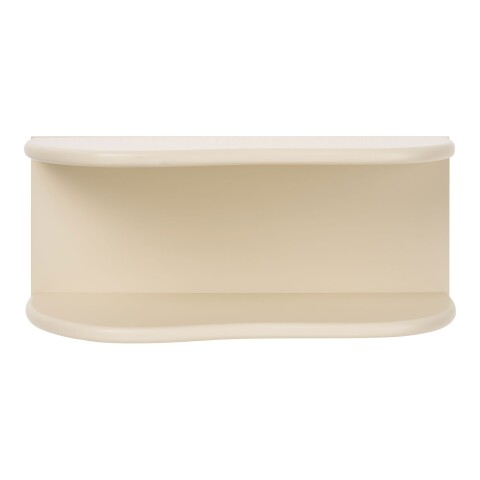 Wandregal >Botta< in Beige, MDF - 44x18x17,5cm (BxHxT)