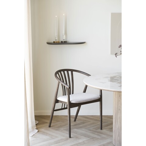 Wandboard >Botta< in Braun, MDF - 57x2,5x19cm (BxHxT)