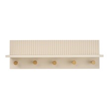 Garderobenleiste >Rocca< in Beige, MDF - 50x16x12cm...